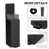 HOMCOM 5.3 Gallon/20 L Garbage Can, Fingerprint-proof Stainless Steel Kitchen Trash Can with Soft-close Lid and Foot Pedal, Slim Garbage Bin for Living Room, Home Office, Black