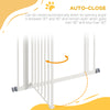 PawHut Extra Tall Dog Gate with Door, Pressure Fit, Auto Close, Double Locking for Doorways Hallways Stairs, White