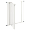 PawHut Extra Tall Dog Gate with Door, Pressure Fit, Auto Close, Double Locking for Doorways Hallways Stairs, White