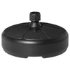 Outsunny Patio Umbrella Base, Round Umbrella Stand, Water or Sand Filled, Garden Umbrella Holder for 1.26", 1.5" Poles, Black