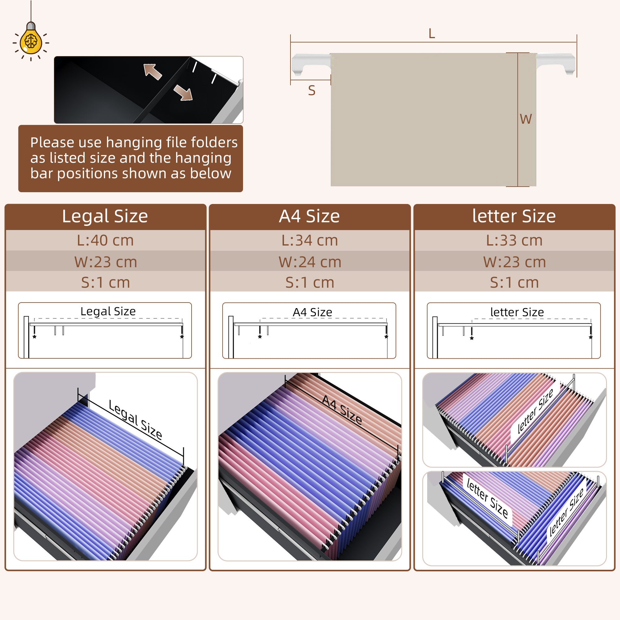 Vinsetto 3 Drawer Vertical File Cabinet with Lock, Steel Filing Cabinet with Wheels and Hanging Bar for A4 Legal and Letter Size Files, Printer Stand with Pre-Assembled Body, White