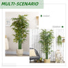 HOMCOM 6FT Artificial Bamboo Tree in Pot, Indoor Fake Plants for Home Office Living Room Decor, Green