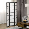 HOMCOM 5.6ft 3 Panel Room Divider, Folding Wood Privacy Screen, Freestanding Wall Partition Divider, White