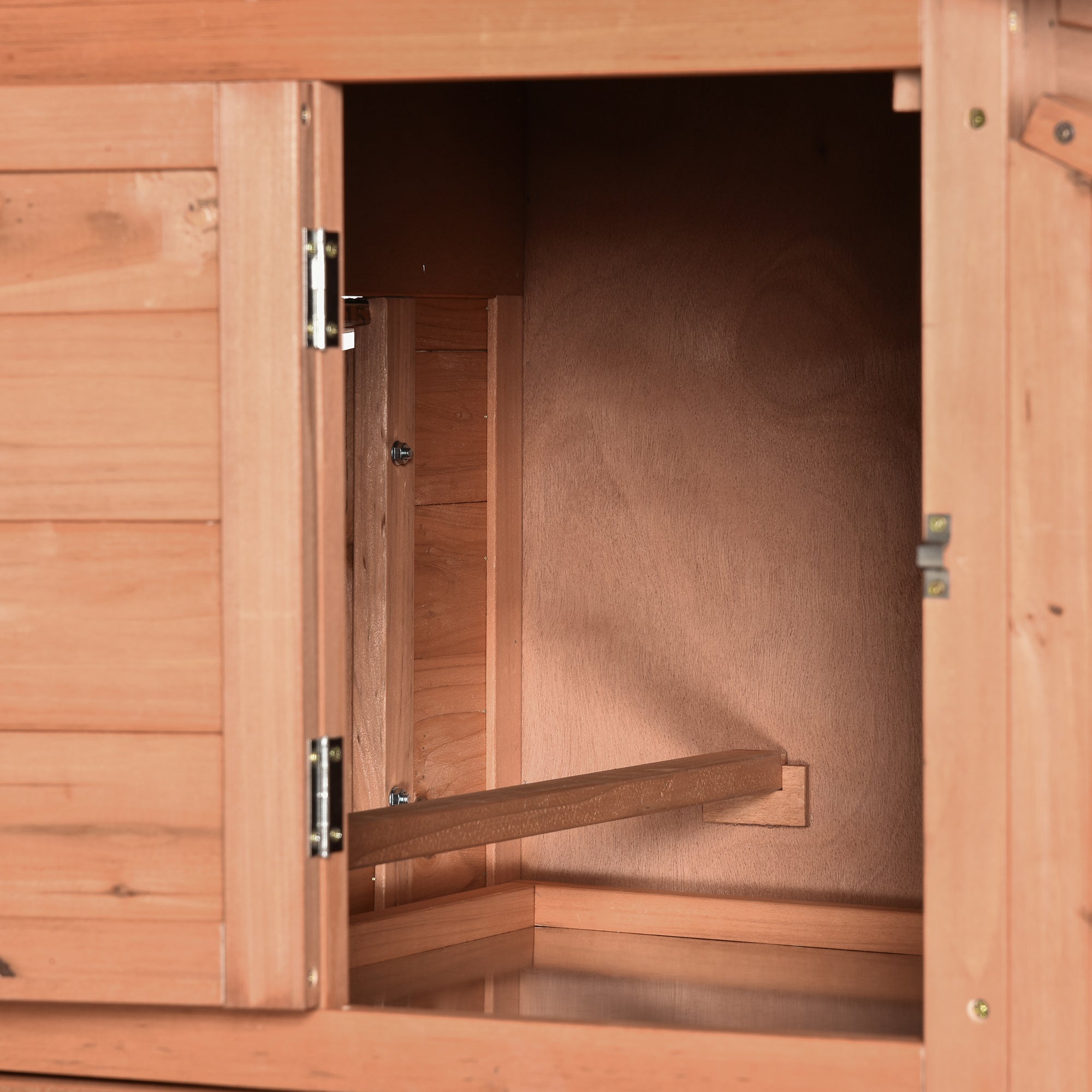 PawHut 69" Chicken Coop Wooden Hen House Rabbit Hutch Poultry Cage Pen Outdoor Backyard with Outdoor Run Nesting Box Removable Tray Waterproof Asphalt Roof Lockable Door Yellow