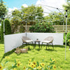 Outsunny 2 PCS Canopy Half Walls for 10' x 10' or 10' x 20' Pop Up Canopy, Canopy Sidewalls, 2 Packs Half Sidewalls Only, White