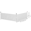 Outsunny 2 PCS Canopy Half Walls for 10' x 10' or 10' x 20' Pop Up Canopy, Canopy Sidewalls, 2 Packs Half Sidewalls Only, White