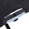 Outsunny 76" Two Person Folding Camping Cot Outdoor Portable Double Cot Wide Military Sleeping Bed w/ Carrying Bag Black