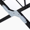 Outsunny 76" Two Person Folding Camping Cot Outdoor Portable Double Cot Wide Military Sleeping Bed w/ Carrying Bag Black