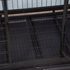 PawHut Heavy Duty Dog Crate Cage for Large Dogs Cats with Two Doors, Lockable Wheels, Removable Tray, 43" x 30" x 32''