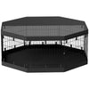 PawHut Dog Playpen, 8 Panels Foldable Dog Pen with Waterproof Bottom Pad, Sunproof Top Cover, 24"H Dog Fence for Indoor Outdoor, for Small and Miniature Dogs and Pets