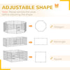 PawHut Dog Playpen, 8 Panels Foldable Dog Pen with Waterproof Bottom Pad, Sunproof Top Cover, 24"H Dog Fence for Indoor Outdoor, for Small and Miniature Dogs and Pets