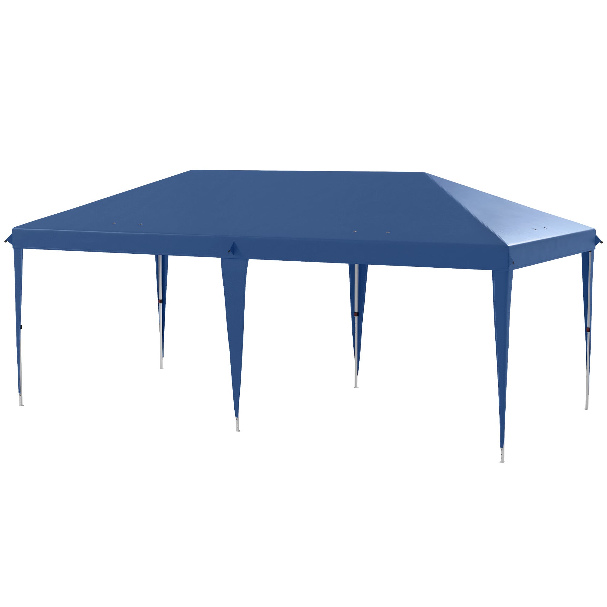 Outsunny 10' x 19' Outdoor Pop Up Party Tent Garden Easy Set Up Gazebo Canopy Market Event Sunshade Blue