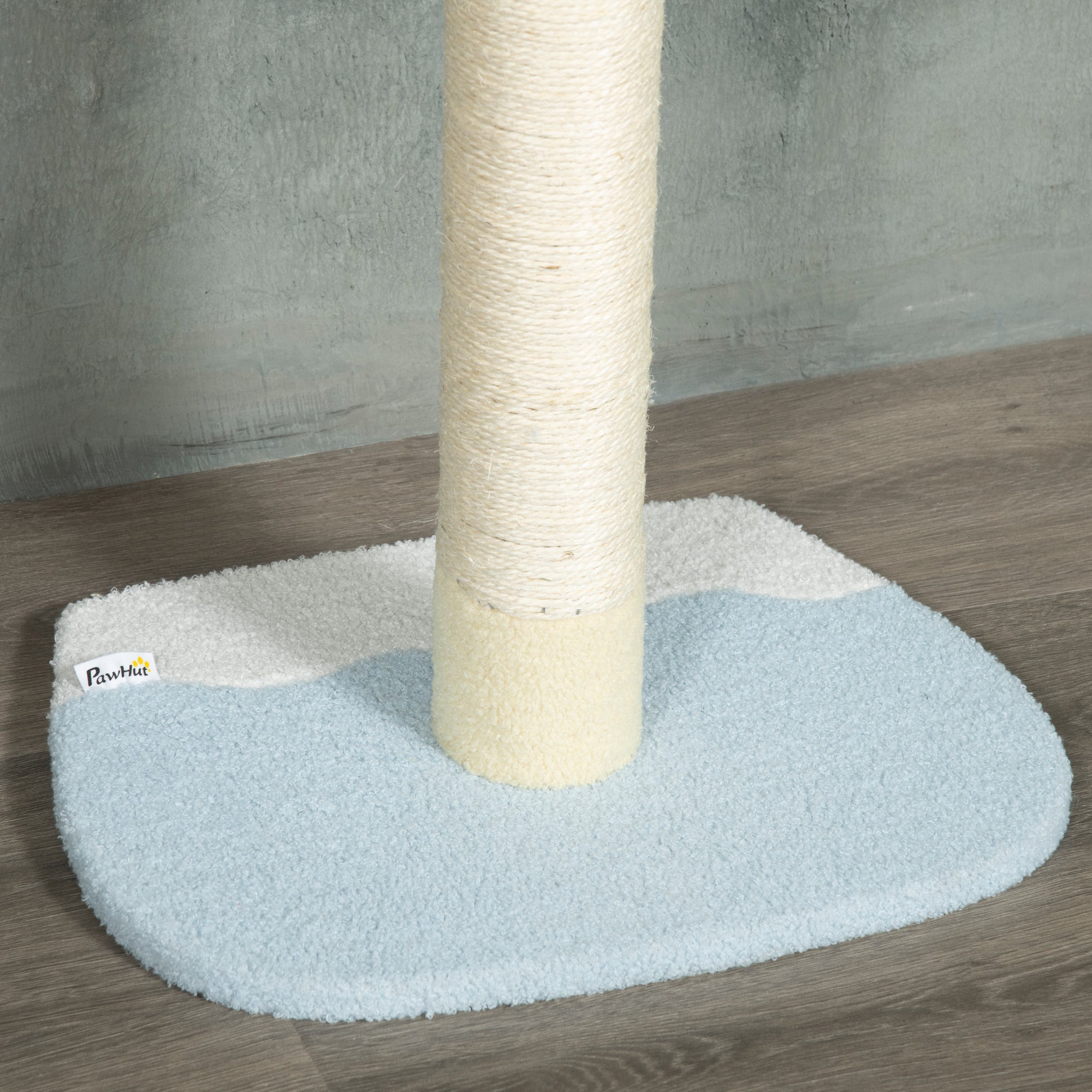 PawHut 260cm Floor to Ceiling Cat Tree, Height Adjustable Kitten Tower with Anti-slip Kit, Multi-Layer Activity Centre w/ Fish-shaped Perches Scratching Post Ball Toy - Yellow