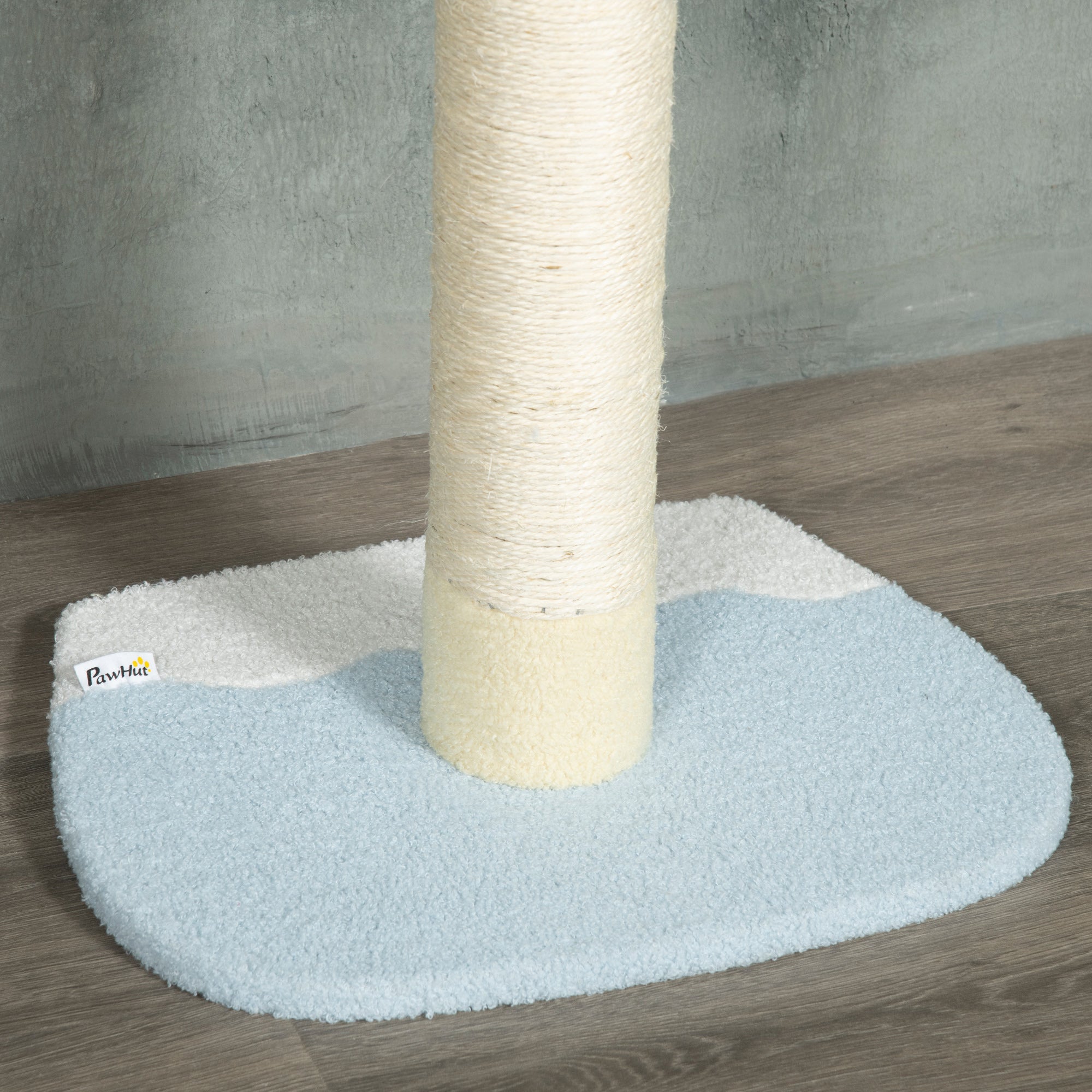 PawHut Floor to Ceiling Cat Tree,  4-tier Cat Tower for Large Cats with Adjustable Height 87"-102", Sisal Scratching Posts, Anti-tip Kit, Perches, Toy Ball, Yellow