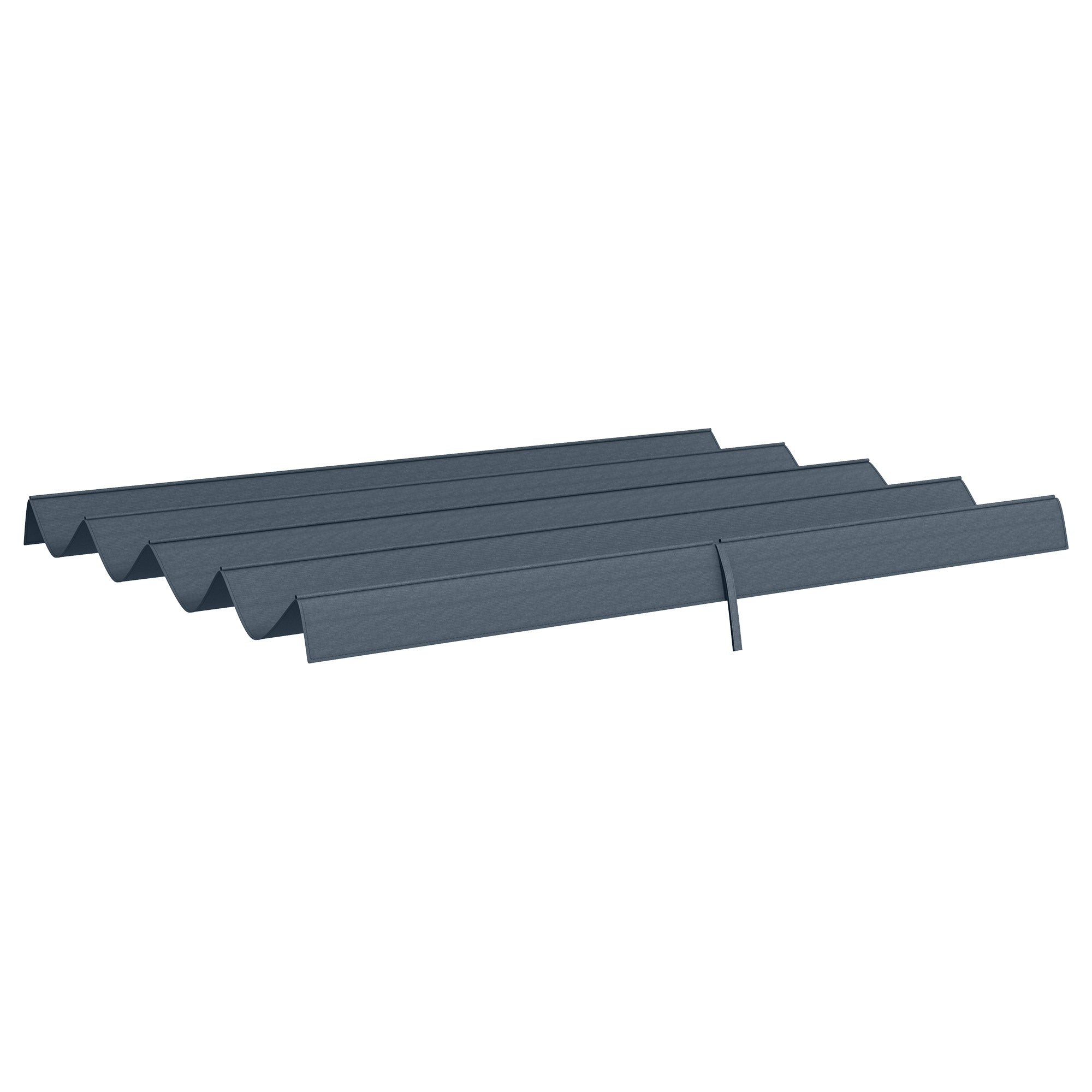 Outsunny Retractable Pergola Canopy, Sun Shade Cover, UV30+ Protected Replacement Canopy Fabric for 9.8' x 7.1' Pergola, Dark Grey