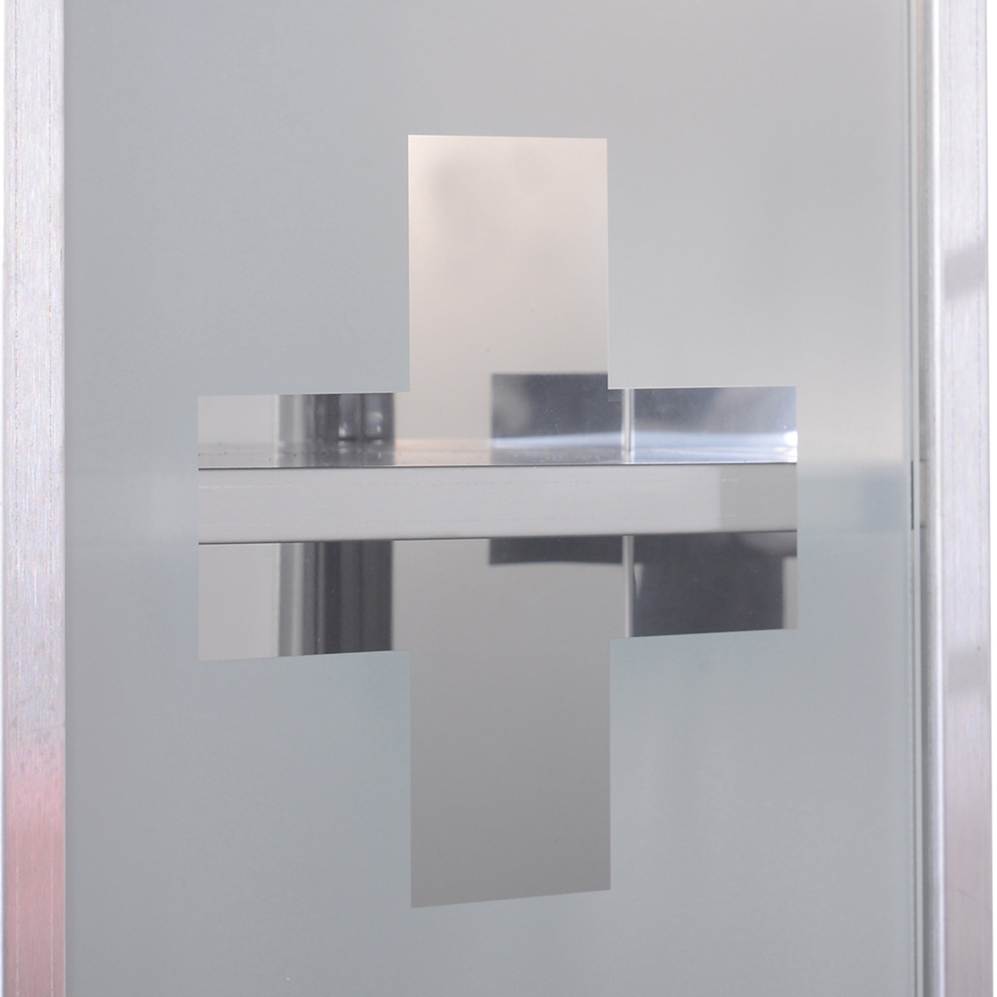 HOMCOM Wall Mount Medicine Cabinet, Bathroom Cabinet with 3 Tier Shelves, Stainless Steel Frame and Glass Door, Lockable with 2 Keys, Silver, 10