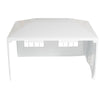 Outsunny 10x13ft Outdoor Gazebo Canopy, Garden Party Tent Patio, Sun Shade Shelter Wedding Tent with Mesh Sidewalls and 2 Doors, White