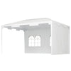 Outsunny 10x13ft Outdoor Gazebo Canopy, Garden Party Tent Patio, Sun Shade Shelter Wedding Tent with Mesh Sidewalls and 2 Doors, White