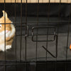 PawHut Metal Rabbit Cage with Water-resistant Cover, Outdoor Small Animal Cage, Cat Playpen Kennel Enclosure, Black