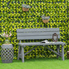 Outsunny Wooden Garden Bench for Outdoor, 2-person Patio Bench, Loveseat Furniture for Lawn, Deck, Yard, Porch and Entryway, Grey