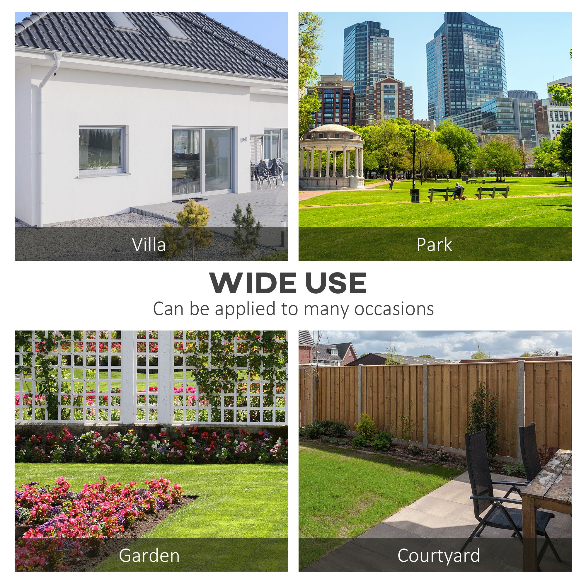 Outsunny Wooden Garden Bench for Outdoor, 2-person Patio Bench, Loveseat Furniture for Lawn, Deck, Yard, Porch and Entryway, Grey