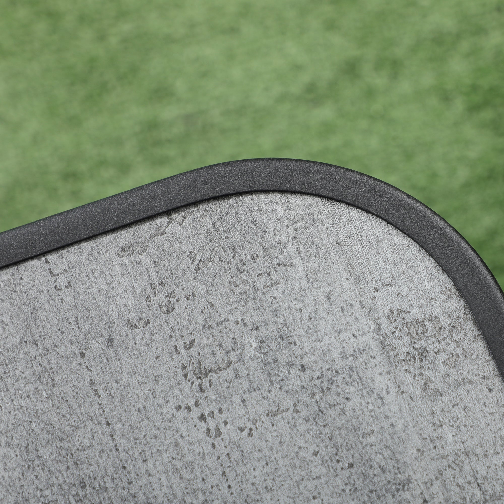 Outsunny 3-Piece Patio Bistro Set, Outdoor Table and Chairs with Stackable Chairs, Breathable Mesh Fabric for Balcony, Black