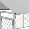 PawHut Outdoor Dog Kennel Dog Run with Waterproof, UV Resistant Cover for Medium and Large Sized Dogs, 13.1' x 7.5' x 4.9', Silver