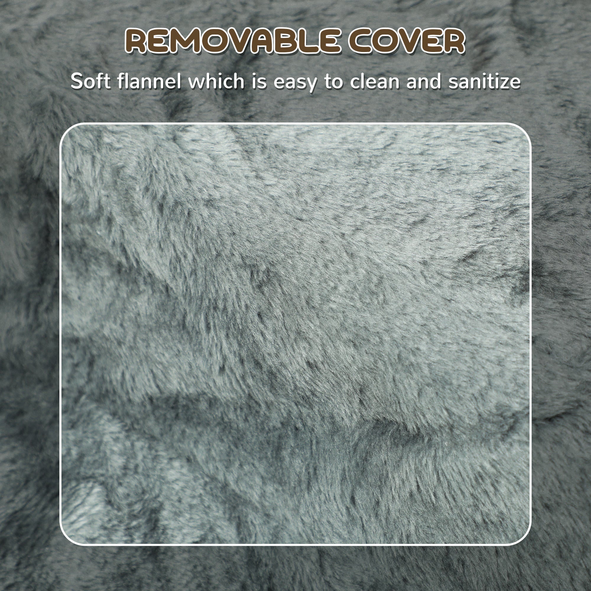 PawHut Dog Steps for Sofa, 3 Steps Dog Stairs, Pet Stairs, with Washable Plush Cover, for Small Breeds, Cats - Light Grey