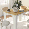 HOMCOM Modern Dining Table for 4-6 People, Kitchen Table with Veneered Tabletop for Dining Room, Living Room, Oak