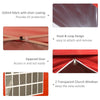 Outsunny 10' x 10' Pop Up Canopy Tent, Instant Sun Shelter, Tents for Parties, with Wheeled Carry Bag, for Outdoor, Garden, Patio, Red