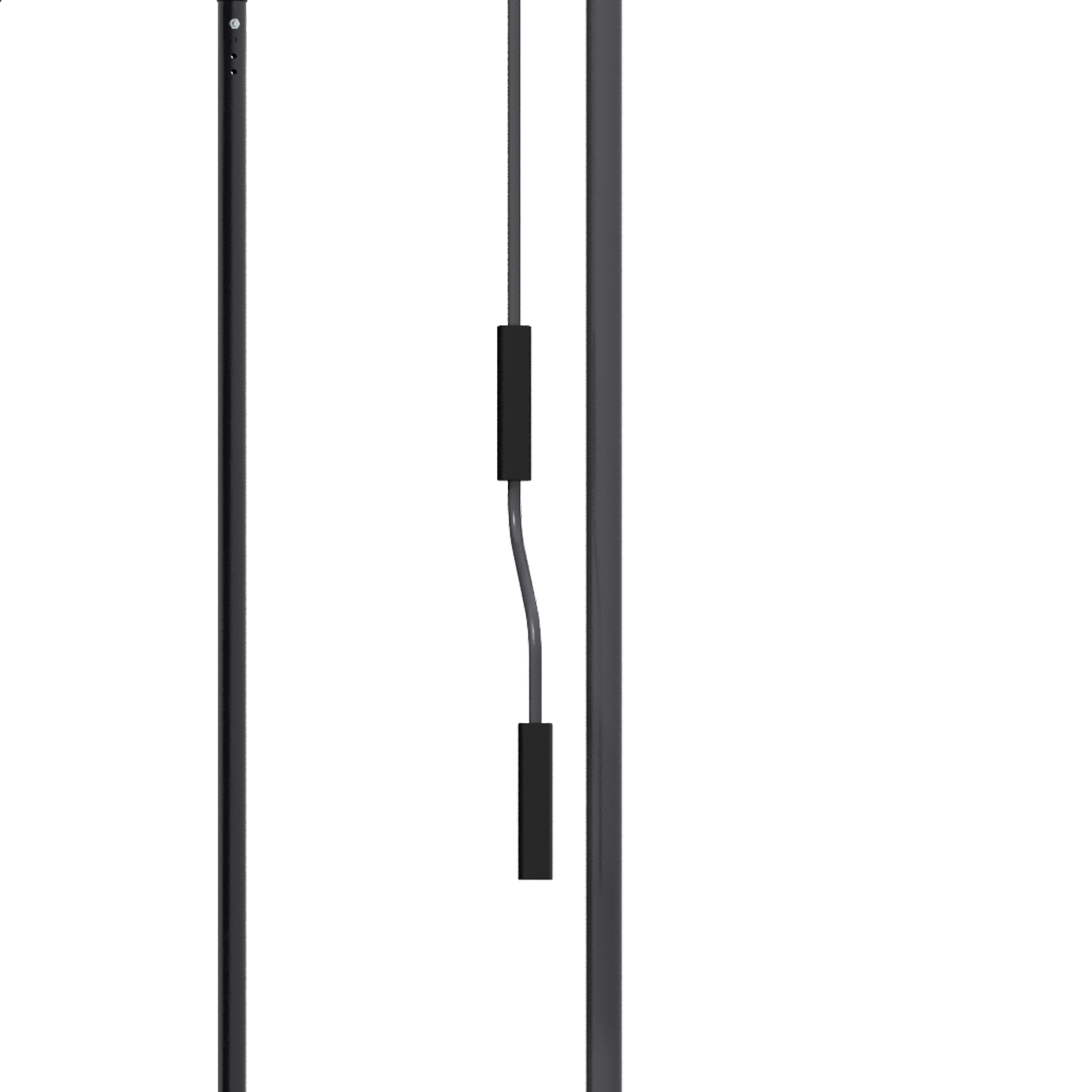 Outsunny 6.5' x 4' Manual Retractable Awning, Non-Screw Freestanding Patio Sun Shade Shelter with Support Stand and UV-resistant fabric for Window, Door Porch, Deck, Dark Grey