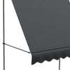 Outsunny 6.5' x 4' Manual Retractable Awning, Non-Screw Freestanding Patio Sun Shade Shelter with Support Stand and UV-resistant fabric for Window, Door Porch, Deck, Dark Grey