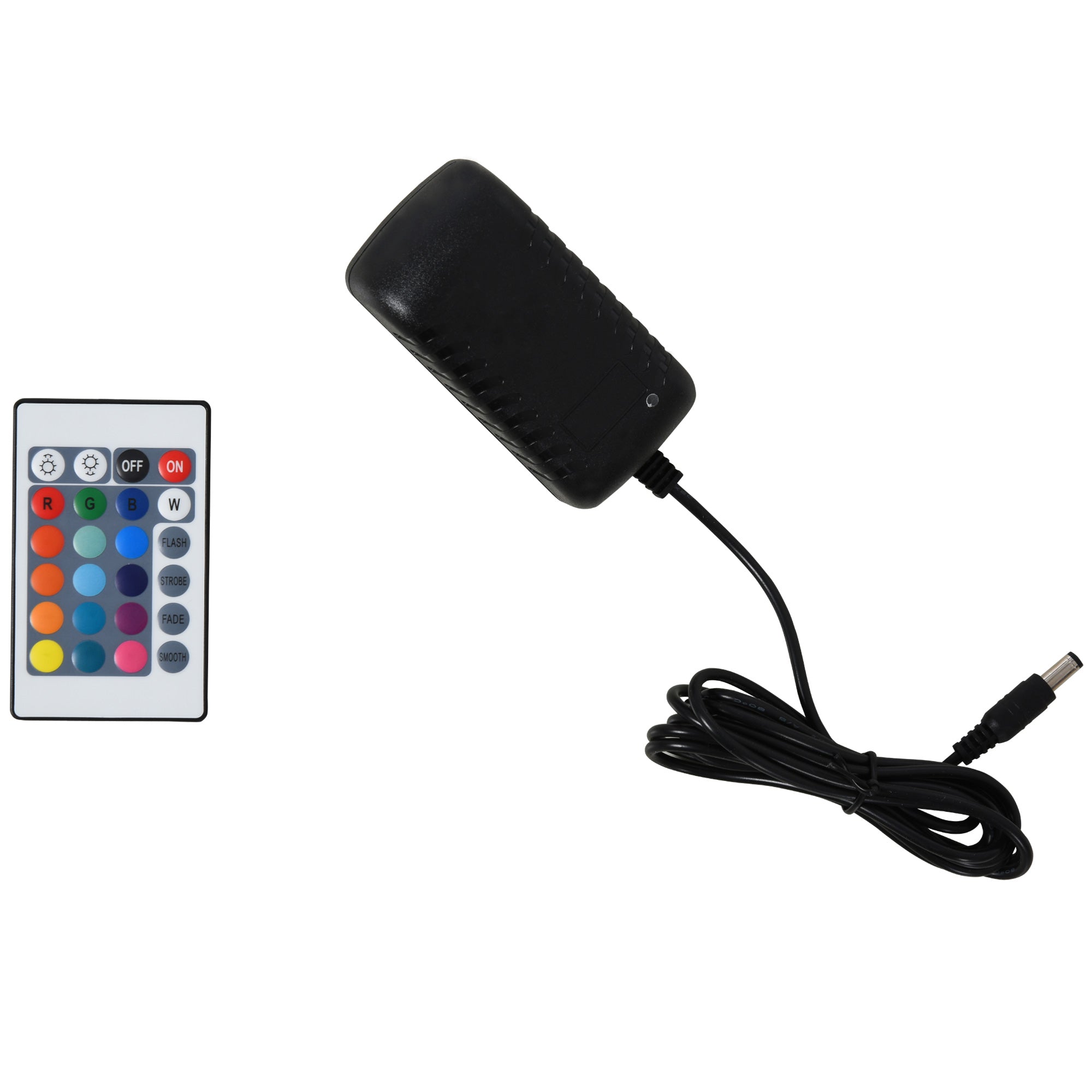 HOMCOM High Gloss TV Stand Cabinet for TVs up to 75", Entertainment Center with LED Light, Media Console with Storage, White