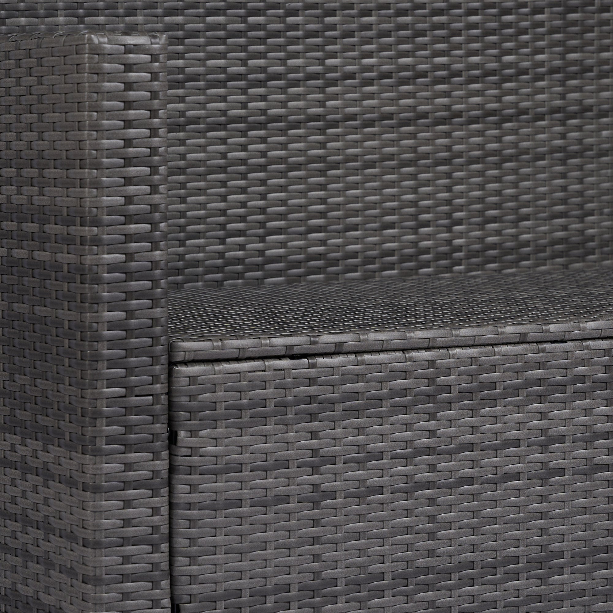 Outsunny 4 Pieces Patio Furniture Set, Rattan Wicker Sofa Deluxe Outdoor Coffee Set Garden Furniture Sets with Cushions for Porch Poolside Balcony, Grey