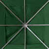 Outsunny 9.8' x 9.7' Square Gazebo Canopy Replacement UV Protected Top Cover Sun Shade Green