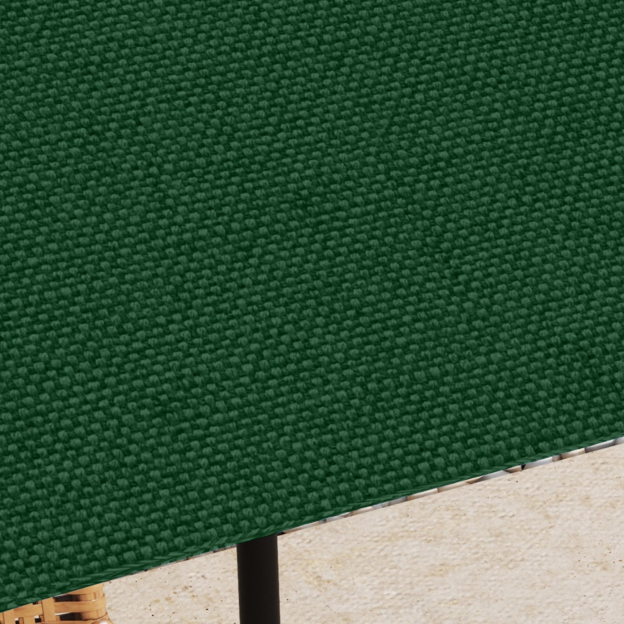 Outsunny 9.8' x 9.7' Square Gazebo Canopy Replacement UV Protected Top Cover Sun Shade Green