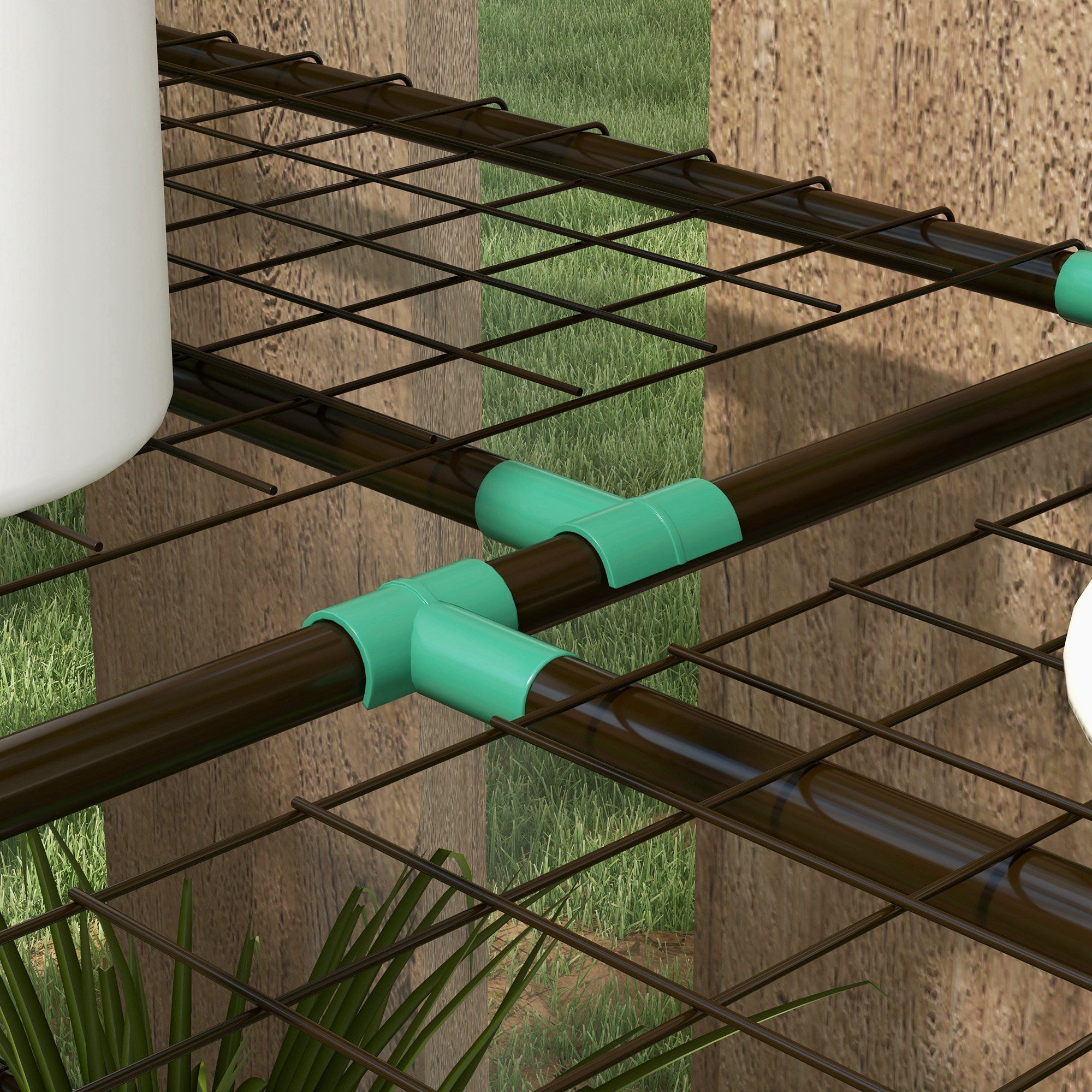 Outsunny Lean-to Mini Greenhouse with 3 Tier Shelves, Portable Green House with 2 Roll-up Doors, Garden Plant Grow Hot House for Indoor Outdoor, 56.3"x18.1"x59.4", Clear