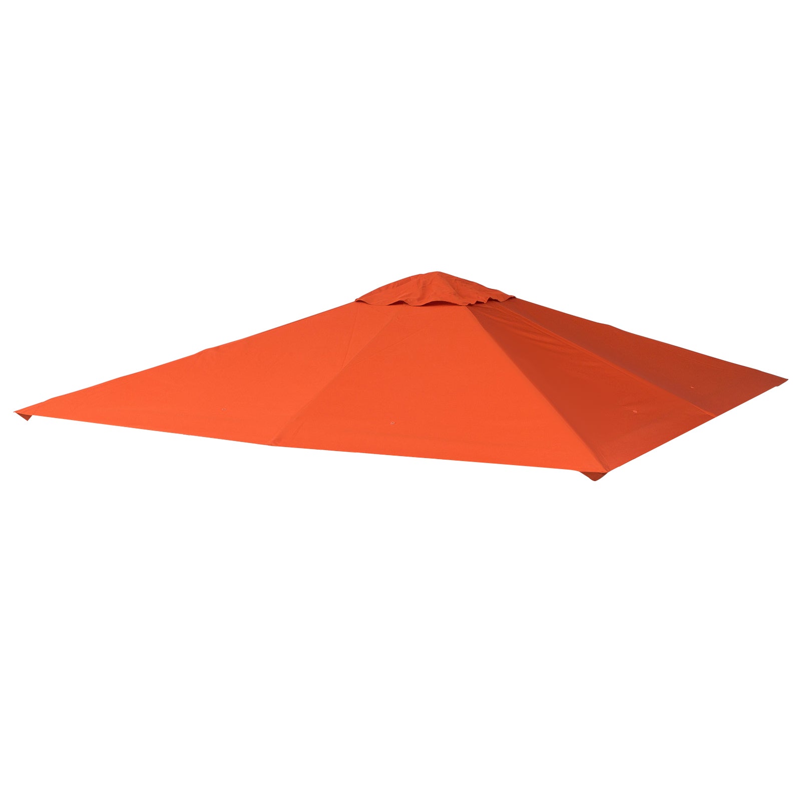 Outsunny 9.8' x 9.7' Square Gazebo Canopy Replacement UV Protected Top Cover Sun Shade Orange