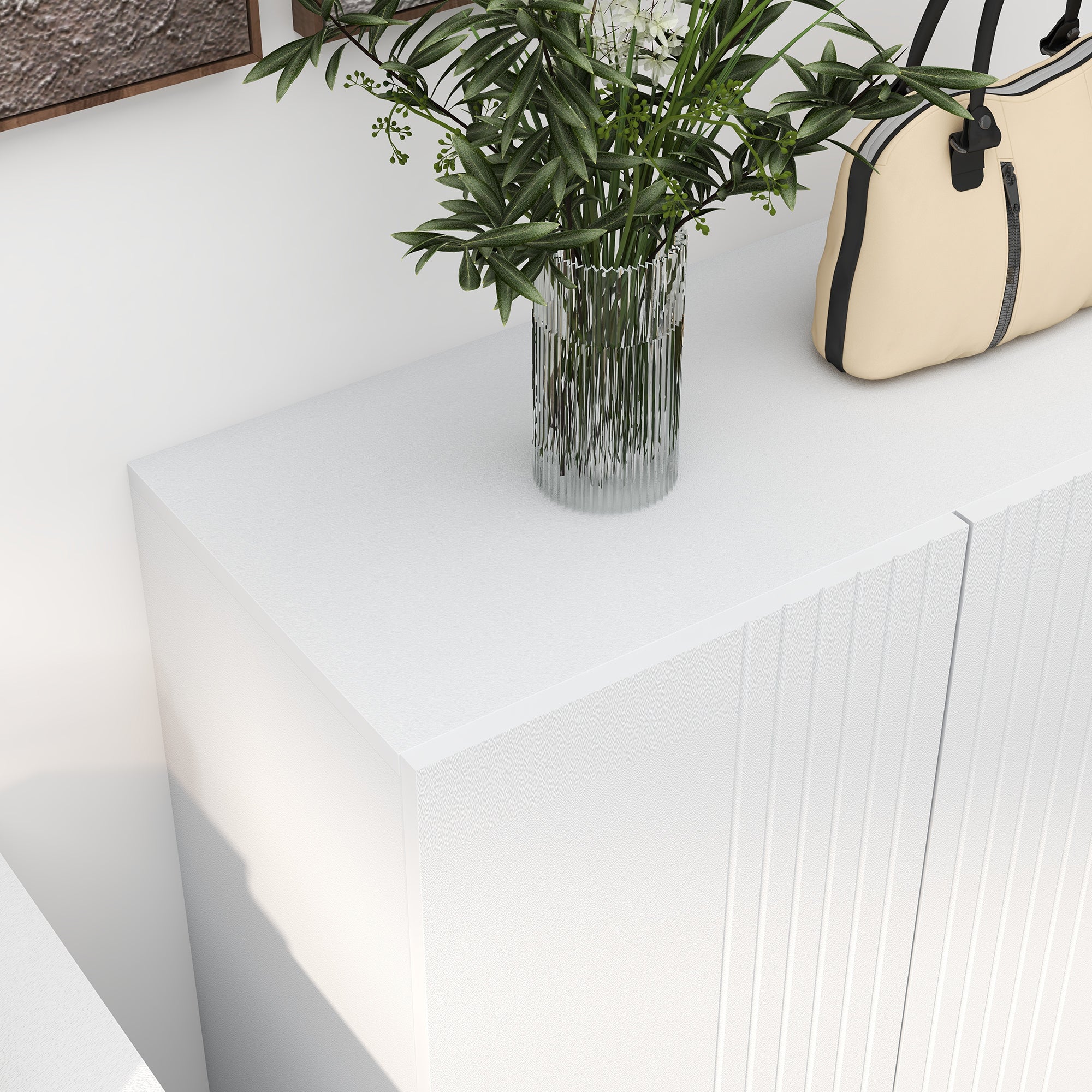 HOMCOM Narrow Shoe Cabinet, Shoe Storage Cabinet with Adjustable Shelves and Soft-Close Hinges, Entryway Shoe Rack Cabinet for 15-20 Pairs of Shoes, White