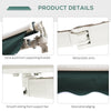 Outsunny 8' x 7' Retractable Awning, Patio Awnings, Sunshade Shelter with 280 g/m² UV & Water-Resistant Fabric and Aluminum Frame for Deck, Balcony, Yard, Dark Green