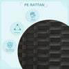 PawHut Elevated Rattan Dog House Outdoor with Canopy, Extendable Wicker Dog Bed with Water-Resistant Cushion, for Small and Medium Dogs Blue