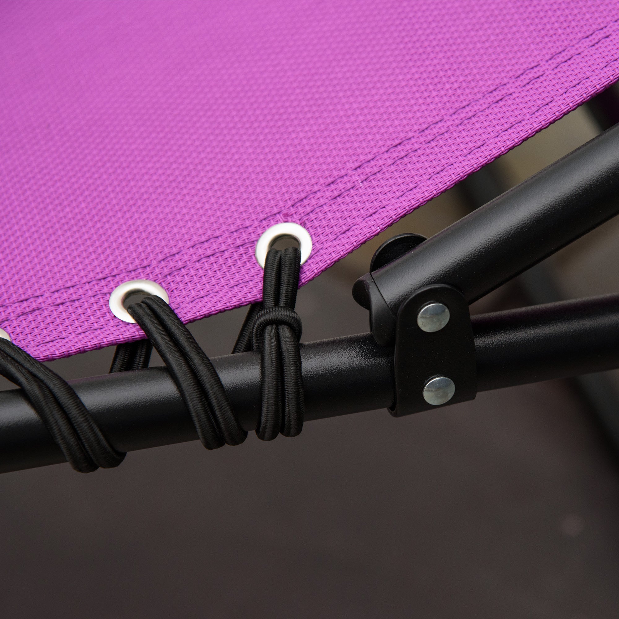 Outsunny Outdoor Folding Lounge Chair, 4-Level Adjustable Chaise Lounge with Headrest, Tanning Chair Beach Bed, Reclining Lounger Cot for Camping, Hiking, Backyard, Purple