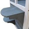 PawHut 2 Story Outdoor Cat House, Outdoor Cat Enclosure Wooden Cat Shelter with Windows, Platforms, Openable Top, Asphalt Roof, Grey