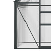 Outsunny 6' x 6' x 6.6' Polycarbonate Greenhouse, Walk-In Green House Kit Garden, Plants Grow, Galvanized Sheet Aluminum Frame with Rain Gutter, Vent and Sliding Door, Grey