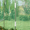 Outsunny 20' x 10' Tunnel Greenhouse with Sprinkler System, Walk-in Green House with Wide Roll-up Door, 12 Mesh Windows, Galvanised Steel Frame, Green
