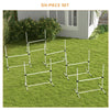 PawHut Set of 6 Dog Training Agility Gear Adjustable Jump Bar Pet Exercise Kit with Carrying Bag (White)