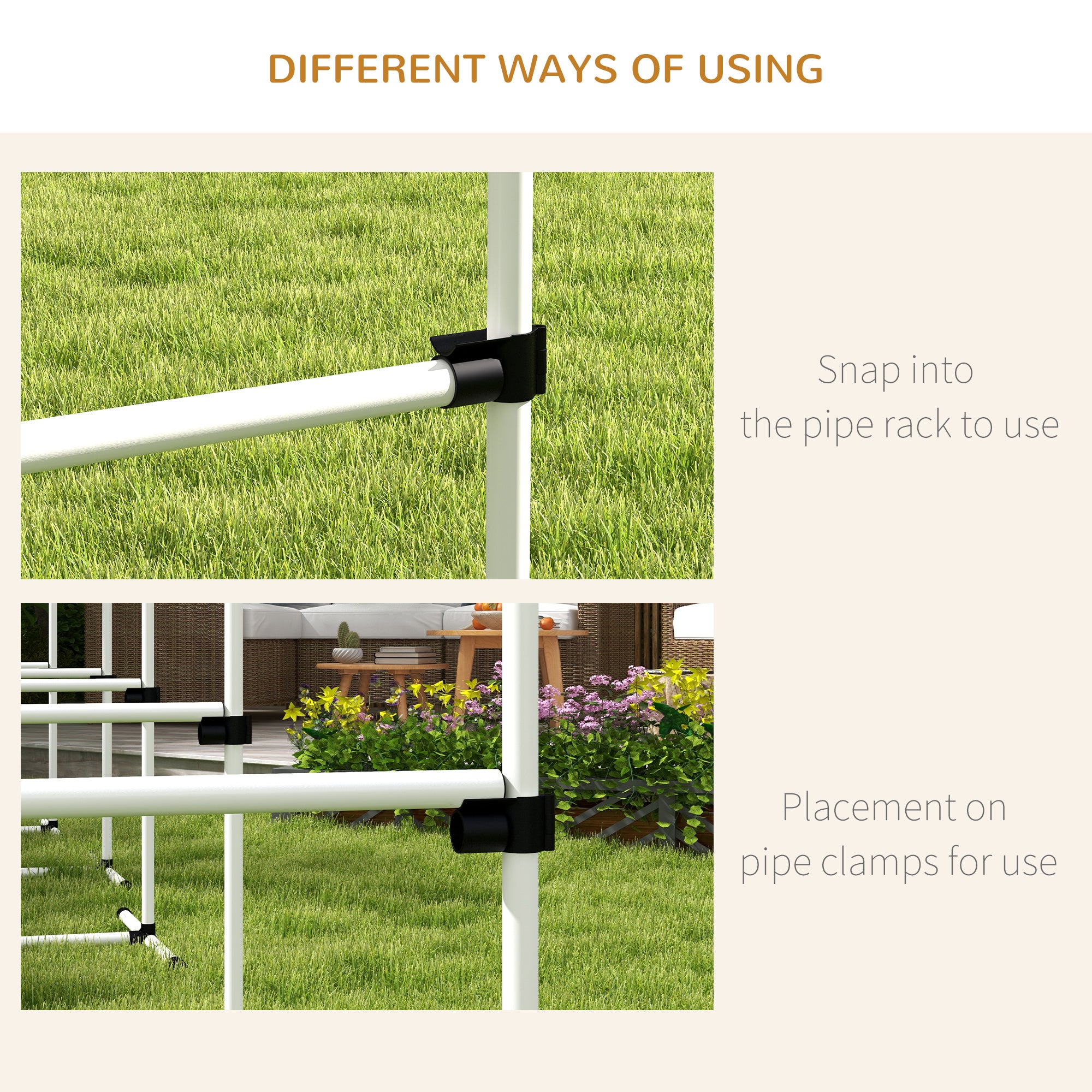 PawHut Set of 6 Dog Training Agility Gear Adjustable Jump Bar Pet Exercise Kit with Carrying Bag (White)