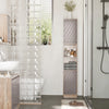 HOMCOM 67" Narrow Bathroom Storage Cabinet, Tall Freestanding Floor Cabinet, Bathroom Linen Cabinet with Doors and Adjustable Shelves