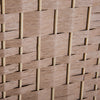 HOMCOM 3 Panels Room Divider, 6 Ft Tall Indoor Portable Folding Privacy Screens, Hand-Woven Double Hinged Freestanding Partition Wall Divider for Home Office, Natural