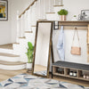HOMCOM 58" x 20" Full Length Mirror, Floor Standing Mirror, Rectangular Full Body Mirror for Bedroom, Living Room, Rustic Brown